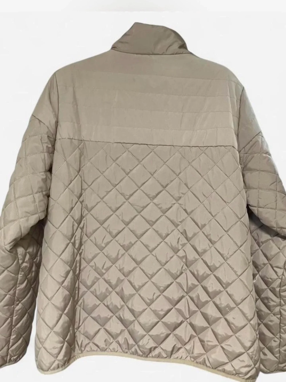 Simply Southern women’s coastal champagne Lightweight Quilted full zip size XXL